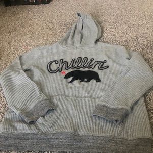 Boys Old Navy Thermal Knot Hoodie Size 10-13